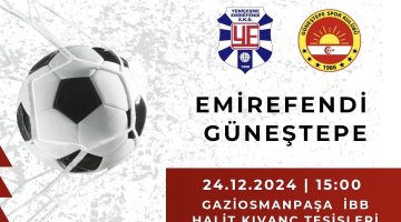 Güneştepespor Emirefendispor U-14 İstanbul Şampiyonası Eleme Maçı