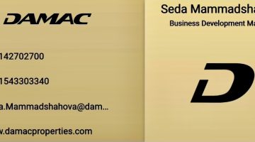 Seda Mammadshahova Yeni Yapılan Dubai Projeleri Hakkında İletişeme Geçebilirsiniz