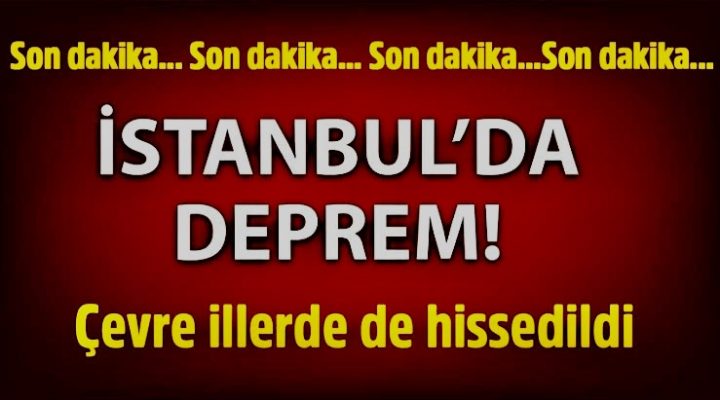 İstanbul’da 6,2 Büyüklüğünde Deprem