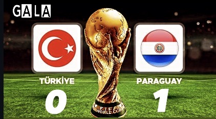 Türkiye Paraguay’a 1-0 Yenilerek Dünya Kupasına Veda Etti
