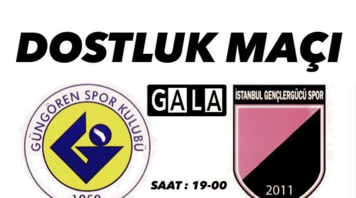 Güngörenspor ile İstanbul Gençlergücüspor Dostluk Maçı Güngören Belediye Stadın’da